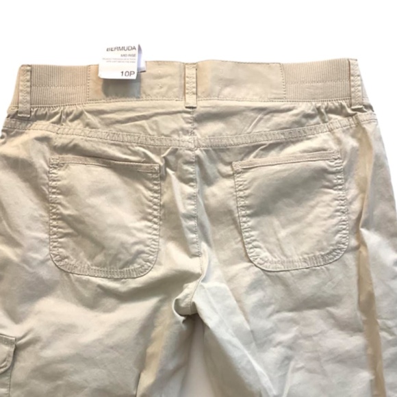 Sonoma Womens Tan Bermuda Shorts/Capris, 10P, NWT - Picture 3 of 6